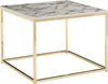 WOHNLING Couchtisch Marmor Optik Weiß 60x60x45 cm Produktbild-Vorschau 1
