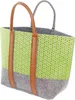Damentasche Filz grau/grün – Schultertasche Produktbild-Vorschau 4