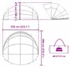 vidaXL Pool-Dome Transparent 592 x 590 x 275 cm PVC Produktbild-Vorschau 8