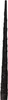 A black, cone-shaped object with a textured surface, likely a candle or candle holder, against a white background. Produktbild-Vorschau