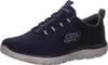 A single blue athletic shoe is shown from a side-diagonal angle against a white background. Produktbild-Vorschau