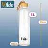 Vilde | Flaša na pitie sklenená 1 L - Fľaša na vodu z Náhľad obrázku produktu 5