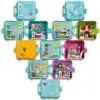 A collection of small Lego Friends themed storage boxes arranged in a heart shape. Anteprima dell’immagine prodotto