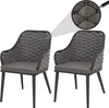 2er-Set Aluminium-Gartenstuhl HWC-O16, Outdoor Stuhl, Produktbild-Vorschau 1