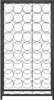 vidaXL Weinregal für 45 Flaschen Schwarz 54x18x100 cm Produktbild-Vorschau 3