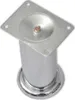 A single chrome furniture leg with a square mounting plate is shown against a white background. Náhľad obrázku produktu