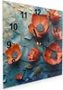 Wanduhr aus Glas mit Motiv Blumenmeer- 30 x 30 cm - inkl. Produktbild-Vorschau 2
