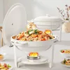 WARMOUNTS Chafing Dish 2er Set 5QT Buffet Warmhalter Rund Produktbild-Vorschau 1