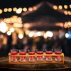 Relaxdays Schnapsbrett, mit 6 Gläsern, 4 cl, Schnapslatte Produktbild-Vorschau 2