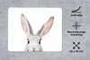 MuchoWow® Mauspad Mousepad Kaninchen - Tiere - Natur - Weiß Produktbild-Vorschau 2