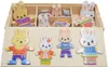 Puzzle Hölzernes Ankleide Spielzeug Bären Kaninchen Familie Produktbild-Vorschau 4
