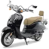 Motorroller 50 ccm Burnout EasyCruiser Eco Schwarz Metallic Produktbild-Vorschau 1