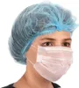 Einweg-Haarschutzhauben aus Vliesstoff, blau, 100 Stück – Produktbild-Vorschau 2
