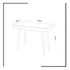 A line drawing of a desk with dimensions indicated. Podgląd zdjęcia produktu