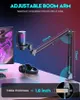 Gaming Mikrofon PC , Microphone,mit Arm,für Streaming Produktbild-Vorschau 2