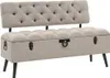 vidaXL Lavice s úložným prostorem a opěradlem 110 cm Náhled obrázku produktu 8