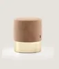 Beiger Fußhocker Designer Pouf Beistellhocker Polster Produktbild-Vorschau 2