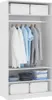 vidaXL Kleiderschrank Weiß 100×50×200 cm Holzwerkstoff Produktbild-Vorschau 3