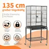 Klatka dla ptaków FCH z podstawą, drewnianymi drążkami i 4 Podgląd zdjęcia produktu 5