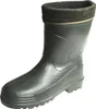 A single green rubber boot with a brown knitted cuff is shown against a white background. Anteprima dell’immagine prodotto