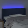 The Living Store LED Kopfteil Blau 103x16x78/88 cm Stoff Produktbild-Vorschau 4