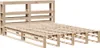 vidaXL Massivholzbett ohne Matratze 160x200 cm Kiefernholz Produktbild-Vorschau 3
