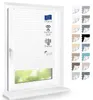 Premium Thermo Plissee lichtdurchlässig, Cremeweiß, 100x130 Produktbild-Vorschau 1
