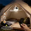 Ø24cm Camping Ventilator mit Licht, USB Campingventilator Produktbild-Vorschau 5