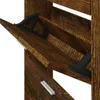 vidaXL Szafka na buty dąb wędzony 59x17x169 cm materiał Podgląd zdjęcia produktu 9