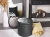 BELIANI Pouf Schwarz Kunstleder mit Deckel und praktischem Produktbild-Vorschau 2