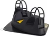 A black magnetic snowboard roof rack with yellow accents is shown on a white background. Náhled obrázku produktu