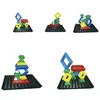 Trojuholníkové puzzle so základňou, 24 dielikov + základňa Náhľad obrázku produktu 2