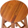 Zestaw dwóch hokerów barowych, drewno akacjowe, 34 cm x 34 Podgląd zdjęcia produktu 2
