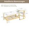 CDGlobal 2in1 Couchtisch Rund 2er Set, Wohnzimmertisch, Produktbild-Vorschau 8