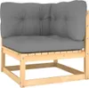 vidaXL 2 tlg. Garten Lounge Set mit Kissen Kiefer Produktbild-Vorschau 3