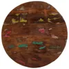vidaXL Plateau de table Ø 50x1,5 cm Rond Vieux bois massif Voir les images du produit 8