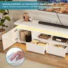 INONEFT TV-meubel met LED-verlichting, glanzend TV-kastje Productafbeelding-voorbeeld 8