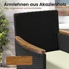Yaheetech 5er Gartenmöbel Set, aus Rattan, inkl. 2 Produktbild-Vorschau 8
