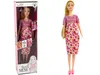 Leantoys Schwangere Babypuppe Rosa Kleid Blumen Produktbild-Vorschau 2