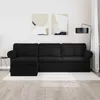 vidaXL Sofa czarna 215 x 138 x 80 cm tkanina Podgląd zdjęcia produktu 3