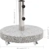 vidaXL Stojan na slunečník Granite 30 kg Round Grey Náhled obrázku produktu 6