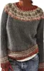 ASKSA Pulls Femme Elégant Sweatshirt Col Rond Casual Pull Voir les images du produit 1