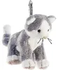 Schaffer Schlüsselanhänger Katze Cleo 12 cm grau-weiß Produktbild-Vorschau 2