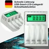 4-fach LCD Akkuladegerät für AA/AAA Akkus NiMH Produktbild-Vorschau 3