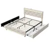 Letto imbottito INONEFT, 160x200 cm, con USB e LED, letto Anteprima dell’immagine prodotto 11