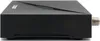 Side view of a black satellite receiver on a white background. Produktbild-Vorschau