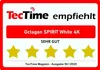 A marketing badge from TecTime recommending a product. Produktbild-Vorschau
