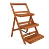vidaXL Stojak na kwiaty 3 poziomy 50 x 63 x 80 cm lite Podgląd zdjęcia produktu 5