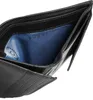 A close-up view of the interior of a black wallet. Produktbild-Vorschau