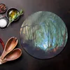 Glas Schneidebrett Herdabdeckplatten Schneideplatten Rund - Produktbild-Vorschau 3
